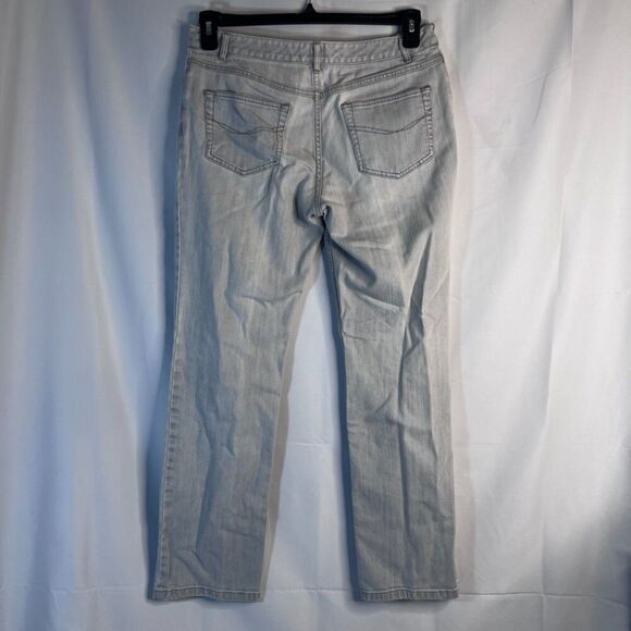 J Jill Light Grayish Slim Leg Stretch Basic Petite Denim Jeans Size 8 - Picture 2 of 11